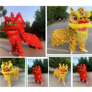 南狮舞狮道具舞龙北狮仿羊毛全套