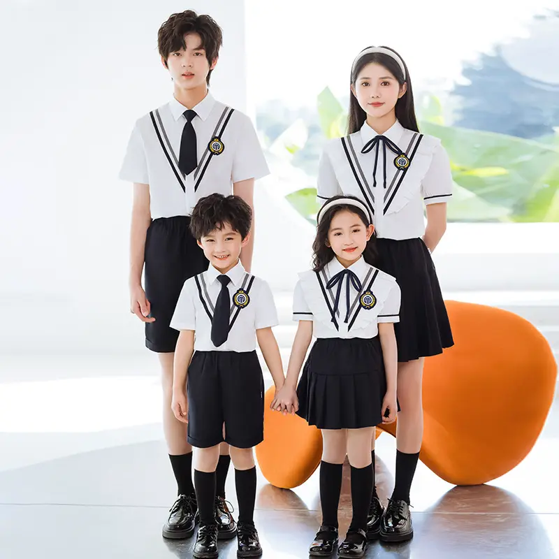 小学生大合唱演出服英伦风夏装