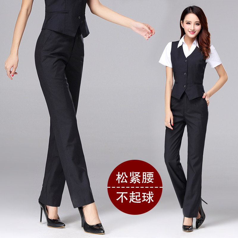 春夏工作服女裤酒店前台职业