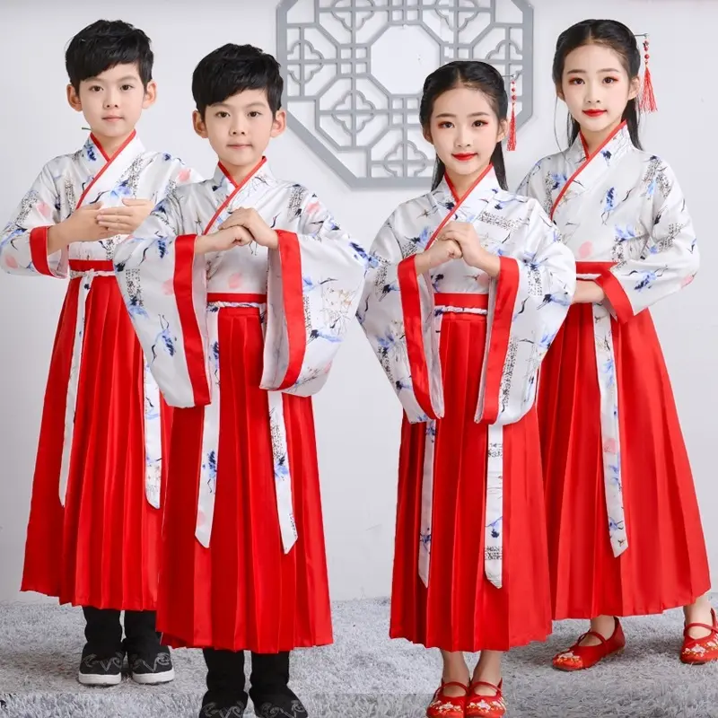 儿童汉服男童国学服女童春款古装