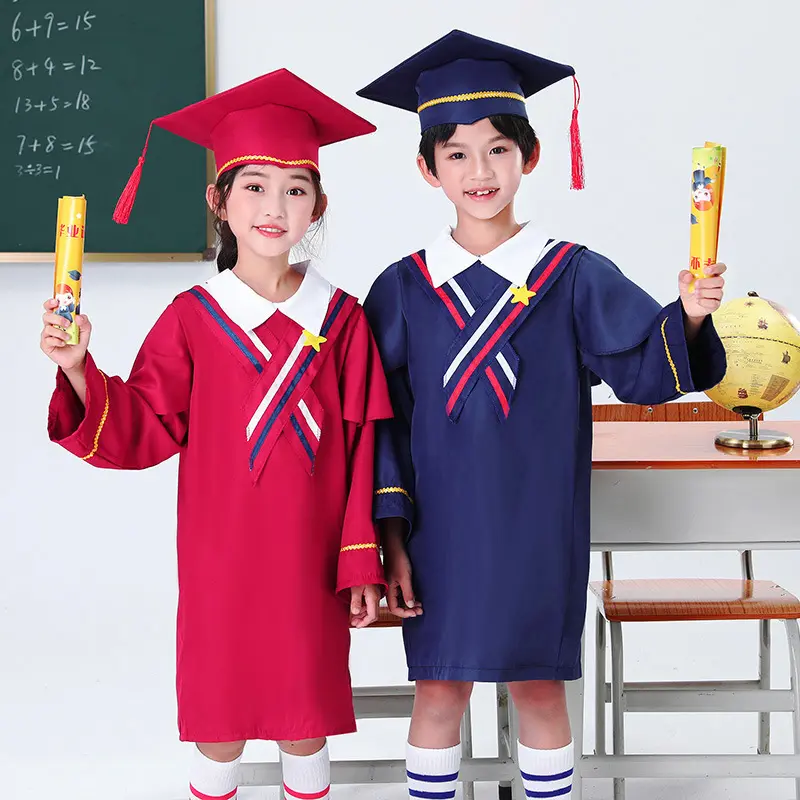 儿童博士服小学生幼儿园学士服