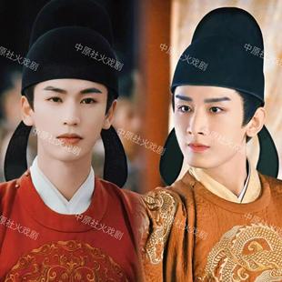 李白帽子唐朝宋朝帽子展昭书生居士头巾戏剧摄影乌纱帽古代帽