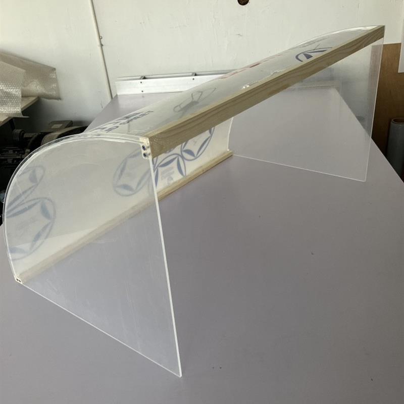 透明罩弧形卤菜挡灰罩亚克力塑料PS有机板摆摊餐车凉菜防尘罩定做