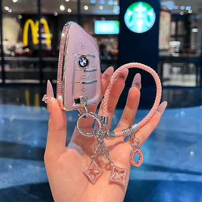 宝马钥匙套新款可爱女软胶包