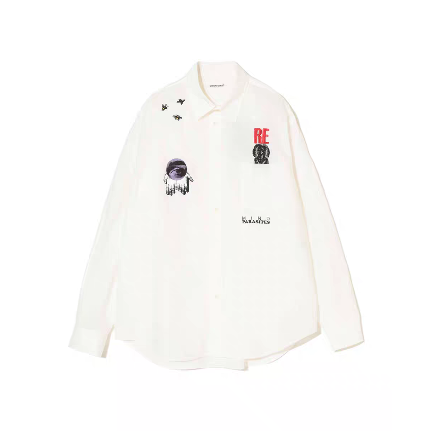 undercover 高桥盾26SS 休闲百搭衬衫 刺绣全棉衬衣