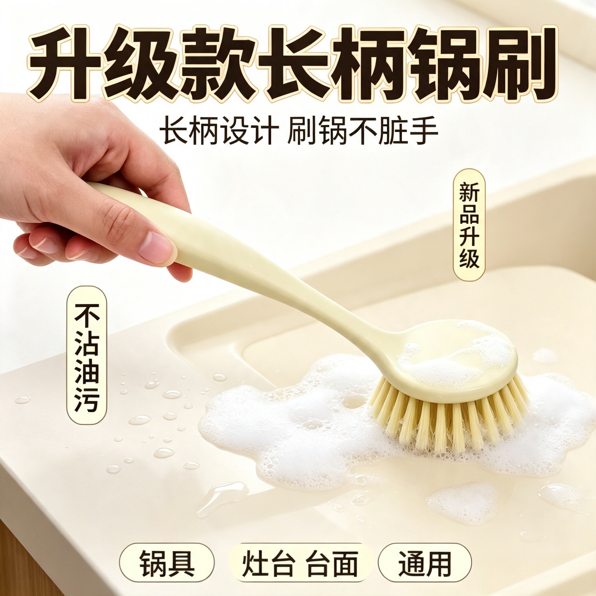 厨房长柄清洁刷刷锅洗碗可悬挂