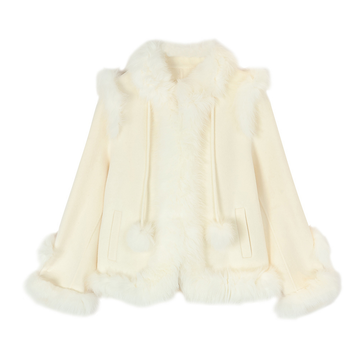 MIXMAX休闲百搭皮草狐狸毛皮外套女2025春季新款气质时尚减龄显瘦