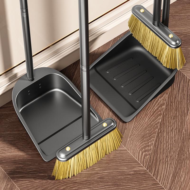 凯旺不锈钢扫把簸箕组合家用撮箕扫帚两件套新款可拆卸垃圾斗扫把