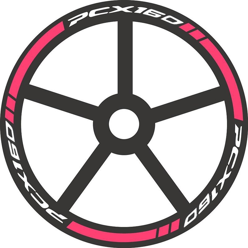 适用本田PCX160 125 150轮毂贴轮胎贴反光贴字母贴纸贴花装饰改装