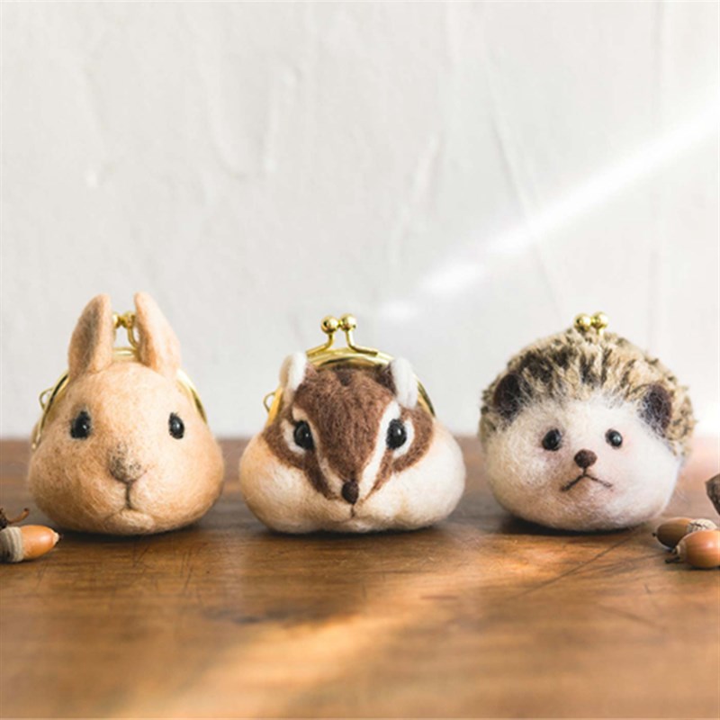 木子手作羊毛毡口金包diy解闷手工打发时间送闺蜜零钱包