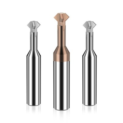 120度钨钢上下倒角刀6090度加长整体合金T型双面内孔正反倒角刀