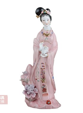 快速发货嫦娥仙子神像佛像白兔仙子供奉摆L件飞天嫦娥玉兔仙子月