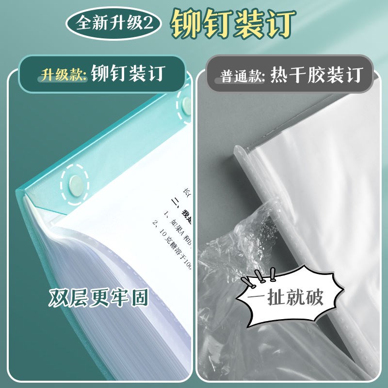 现货速发A试卷收纳袋试卷夹文件夹试卷整理神器小学生用透明插页
