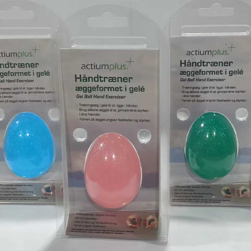 好货哇噢定制鸡蛋形握力球手部锻炼抓力球加工握力器材logo弹性