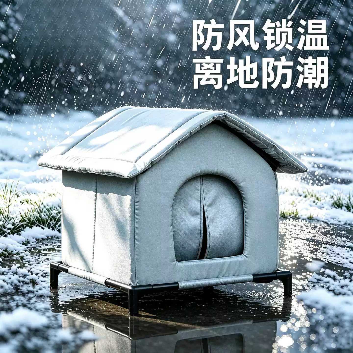 流浪猫户外窝冬季猫窝封闭式安全感户外猫屋防雨防寒室外专用猫房