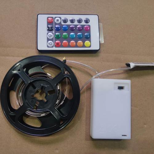 5VLED灯带5050RGB电池盒16灯/米2835RGB60灯/米24键(20键红