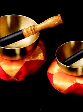 碗庆瑜伽冥想颂钵诵钵手工佛音碗西藏法器铜罄钵盂静心钵厂家