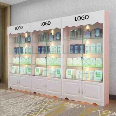 吧台红酒立式f柜展示柜商用收纳灯带玻璃门奖杯柜子店铺柜小型落