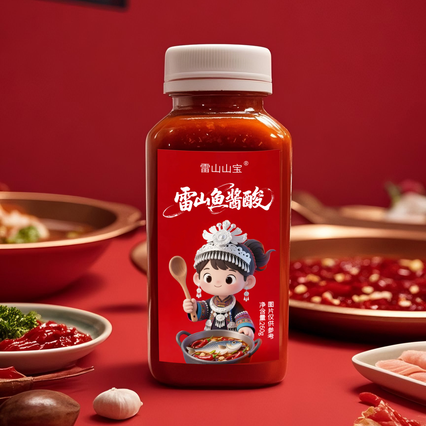 贵州雷山特色老腾鱼酱酸火锅底料糟辣椒香辣剁辣椒下饭菜剁椒酱,粮油调味/速食/干货/烘焙,火锅调料,淘宝优惠券,粉丝福利购,淘宝优惠卷