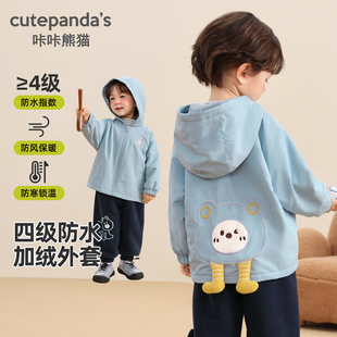 婴儿连帽外套冬季男童棉服女童2025新款加厚冬装宝宝秋冬保暖上衣