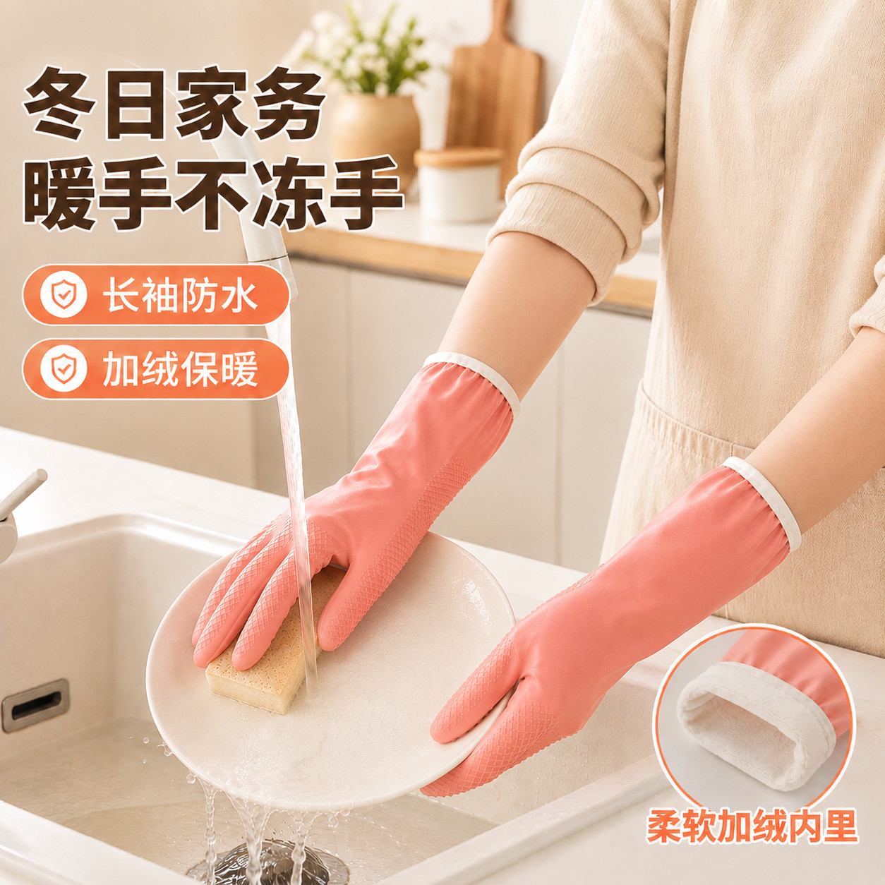厨房家务手套加厚耐用