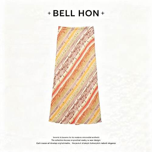 【BELL HON】2026夏新款设计高级感高腰显瘦半身裙-BHT000216