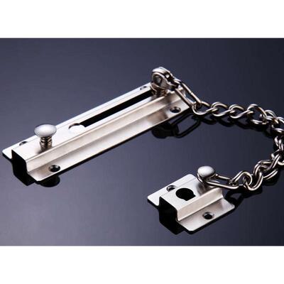宝莱华 加厚304不锈钢防盗链防盗插销扣锁链酒店房门扣门栓安全链