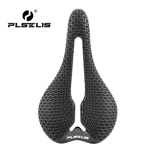PLSELIS 爆款公路山地车尼龙3D打印中空透气高强度短鼻正品鞍座