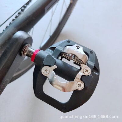 RACEWORK 三云自行车锁踏 山地车两用自锁脚踏 铝合金锁踏 含锁片
