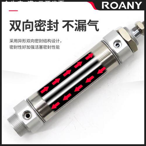MF不锈钢迷你气缸CM2B/CDM2B20/25/32/40-25x50x75x100x150x200z