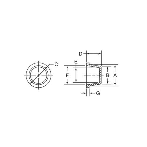 ESSENTRA/益升华直供尼龙低密度塑料盖SR 1115宽缘锥形盖塞