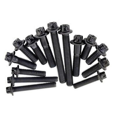 M5M6*14x20x22x43外六花法兰面螺栓12.9级梅花防盗外六角螺丝钉