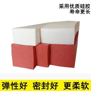 硅胶发泡密封条耐高温耐低温柔软好抗撕拉海绵条硅橡胶条直销