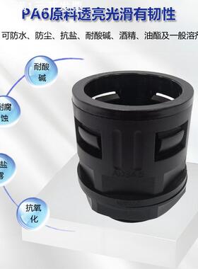 尼龙快速接头塑料软管波浪KS型快插AD13/15.8/21波纹管直插式接头