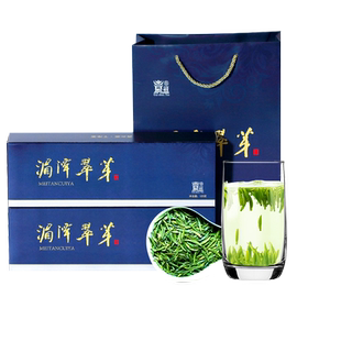 贵州遵义特产绿茶叶湄潭翠芽新茶春茶雀舌高档礼盒中秋送礼