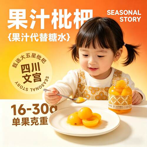 应季物语果汁枇杷罐头