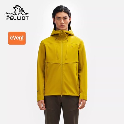 【风盾P25】伯希和户外软壳衣男冬保暖新款eVent专业防风冲锋外套