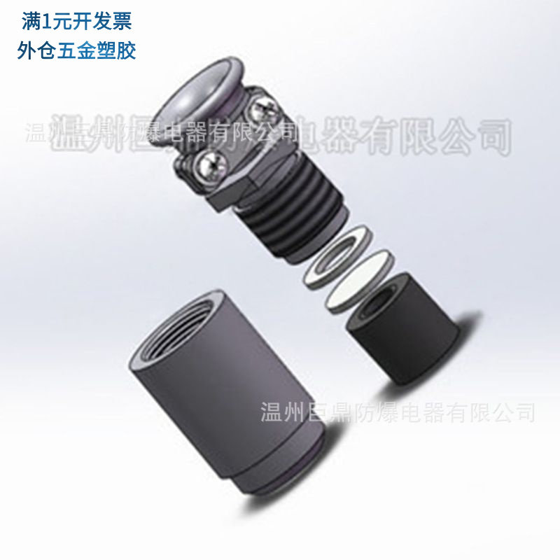 防爆压紧螺母带压条喇叭嘴矿用防