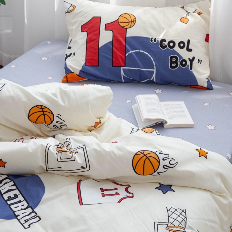 纯棉床笠四件套1.5m床儿童卡通1.2床上用品三件套男孩1.8米床罩