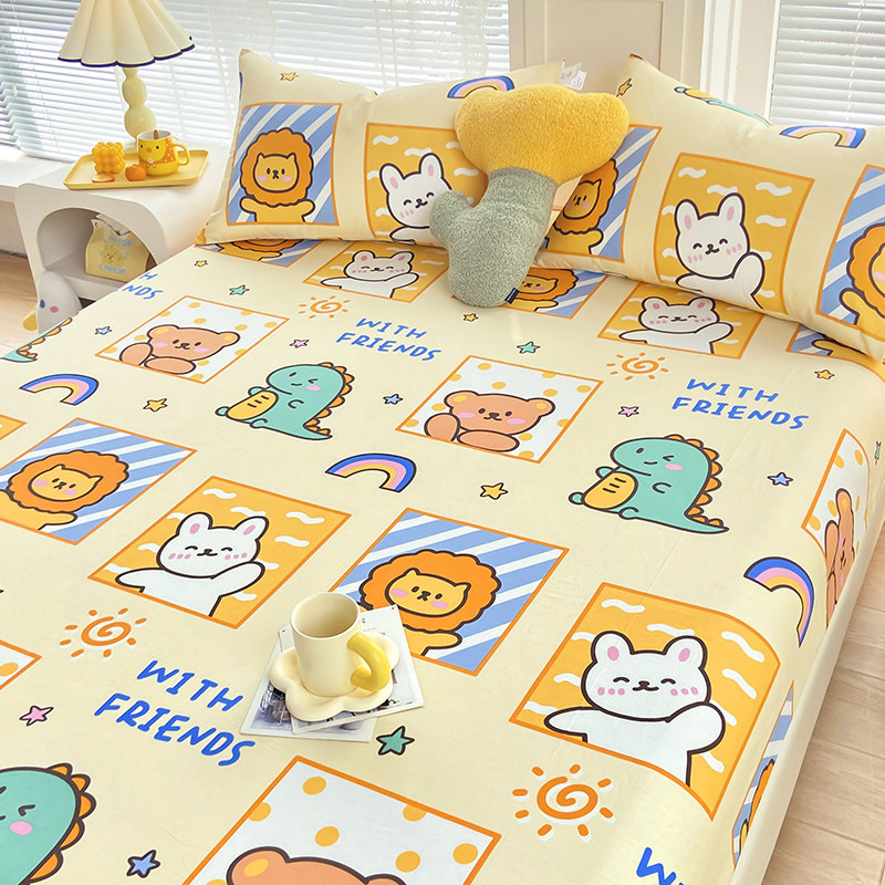 洁梦雅婴儿床单单件纯棉儿童卡通全棉男孩女孩单人可爱被单定制