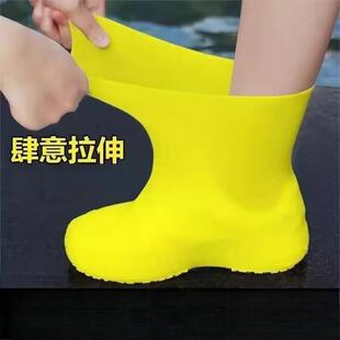 鞋 套户外防雨男女雨靴 套防水防滑加厚耐磨便携赶海鞋 套雨天硅胶鞋