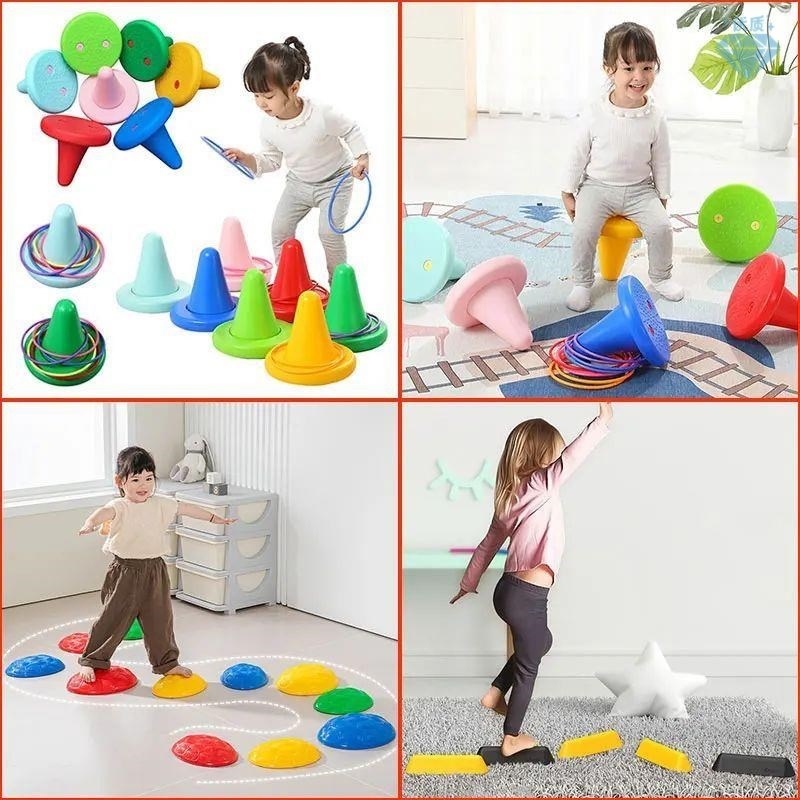 Children Thoys Balance Stone Sensory Integration Training To