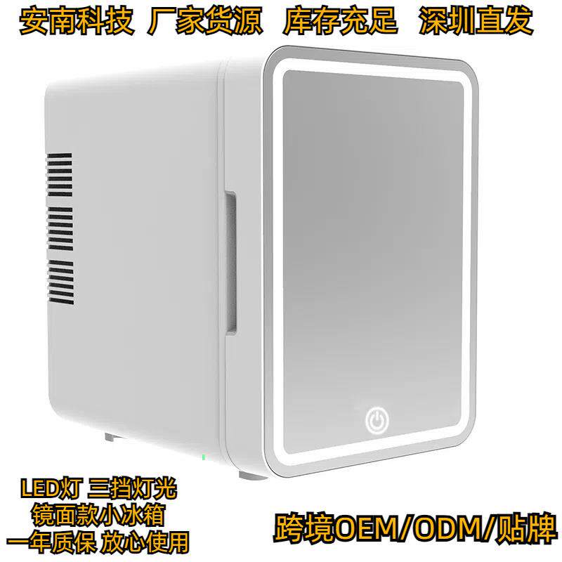 6L车载冰箱车家两用迷你化妆品美妆小冰箱镜面冰箱供跨境礼品