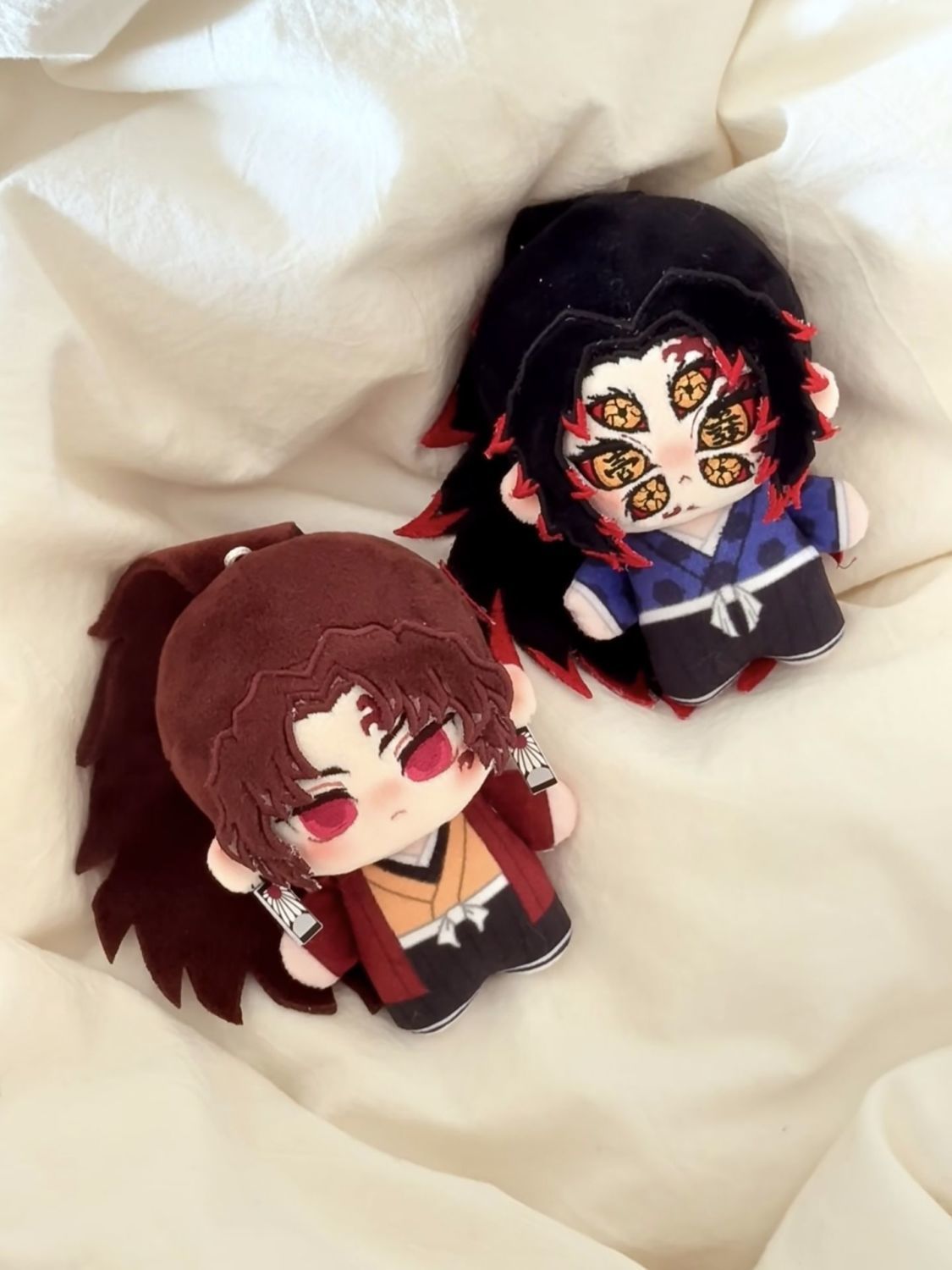 鬼灭之刃属性继国缘一黑死牟棉花娃娃10cm公仔周边定制玩偶送礼物