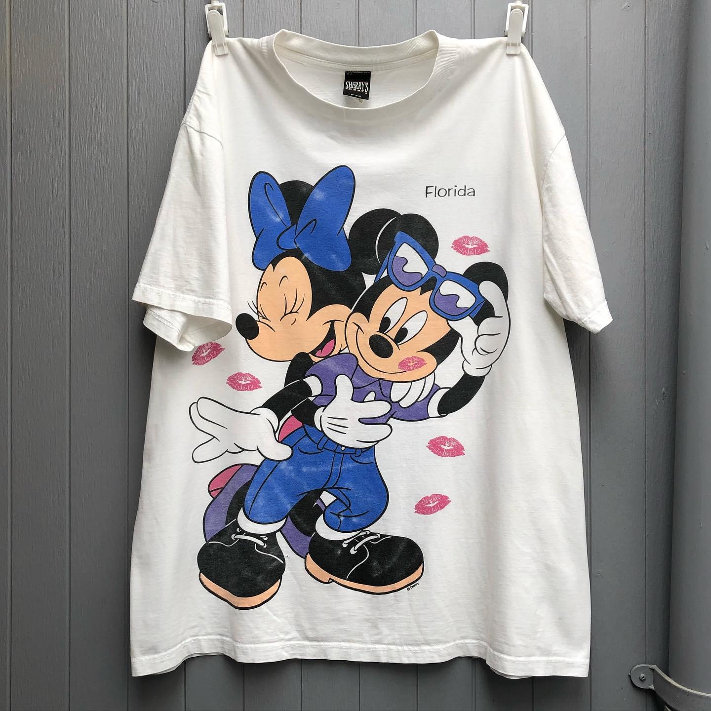 美潮90s disney mickey - Gem 个性印花短袖情侣百搭小众独特T恤