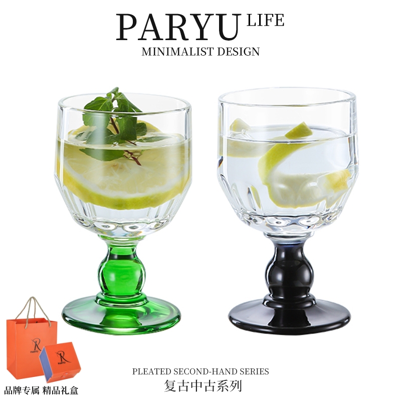 PARYU水晶复古中古啤酒杯