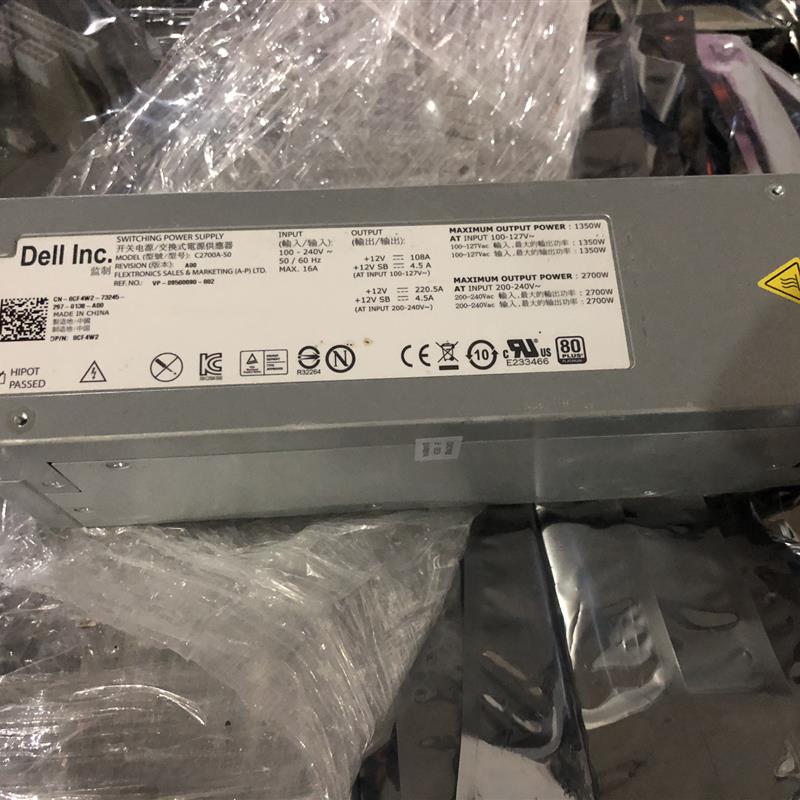 DELL M1000E刀箱服务器E2700P-00电源2700W 0G803N 0W31V2