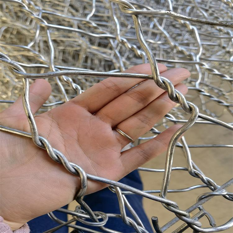 防洪河道格宾石雷笼网铝合金双隔板护垫镀锌石网箱护坡笼诺AIY格