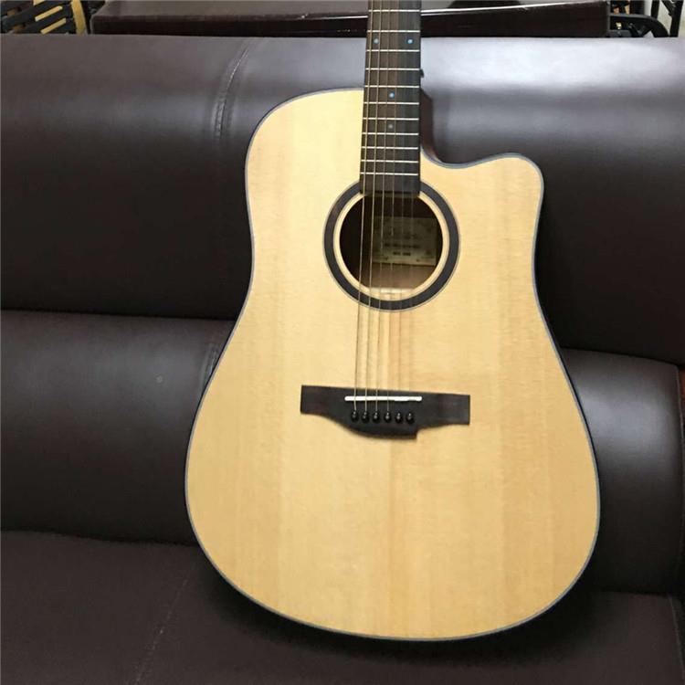 新款谣面吉他器 乐单360厂民家直销41寸云杉单板木吉他