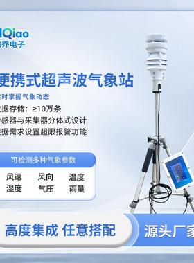 便携式气象站微型气象仪可移动野外作业空气环境质量监测站温湿度